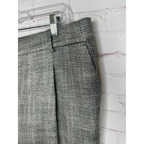 NEW LOFT Grey Silver Houndstooth Pull-on Professional Pants Womens XL - Picture 2 of 5
